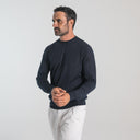 Cashmere Silk Crewneck Deep Blue_Alfredo Rifugio