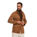 REVER SUEDE HANDMADE ICONIC SAFARI JACKET - Rifugio Handmade Leather Jackets Napoli