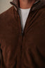 LIGHTWEIGHT CASHMERE & SUEDE CARDIGAN