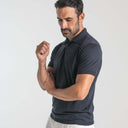 Silk Men's Polo Deep Blue_Alfredo Rifugio