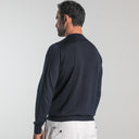 Cashmere Silk Crewneck Deep Blue_Alfredo Rifugio