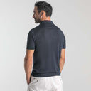 Silk Men's Polo Deep Blue_Alfredo Rifugio