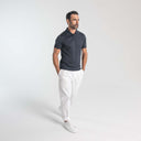 Silk Men's Polo Deep Blue_Alfredo Rifugio